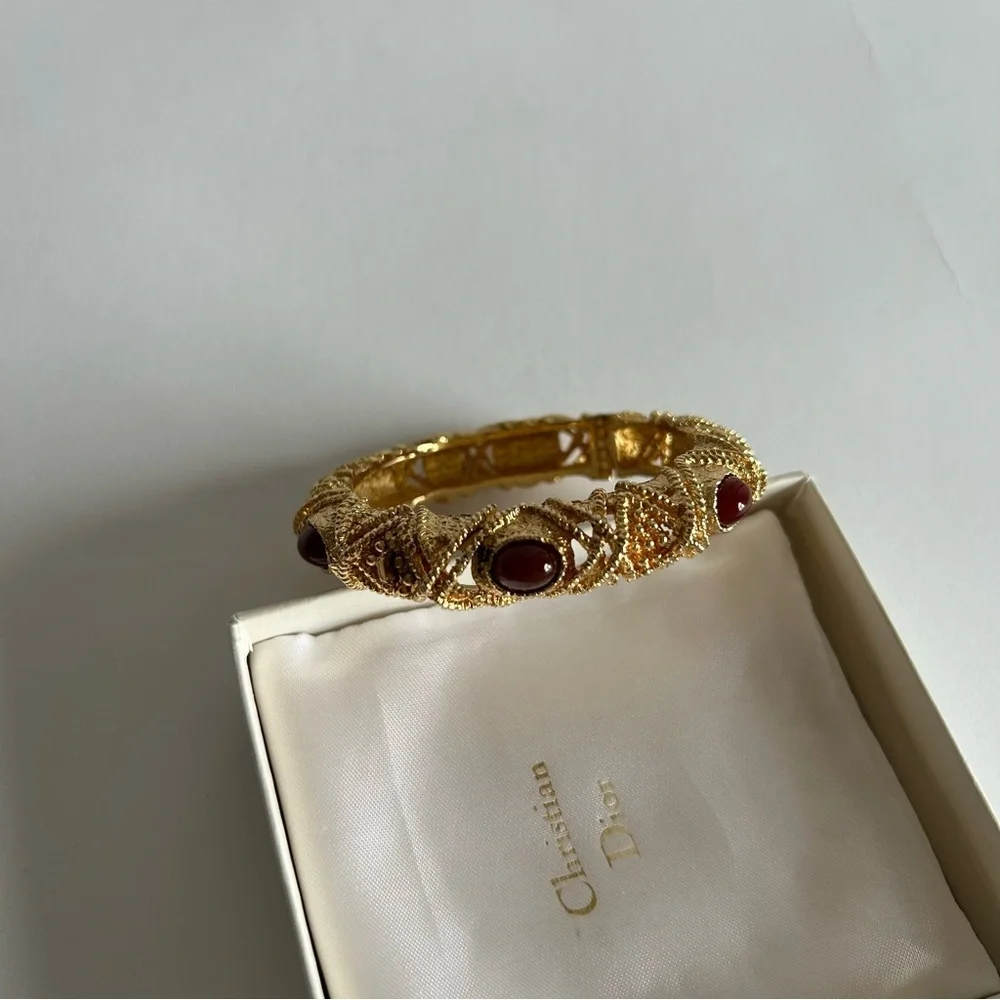 Vintage Christian Dior Henkel Grosse 60's Bangle Bracelet - Picture 4 of 10